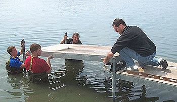 New Pier Installation, May 8th 2004