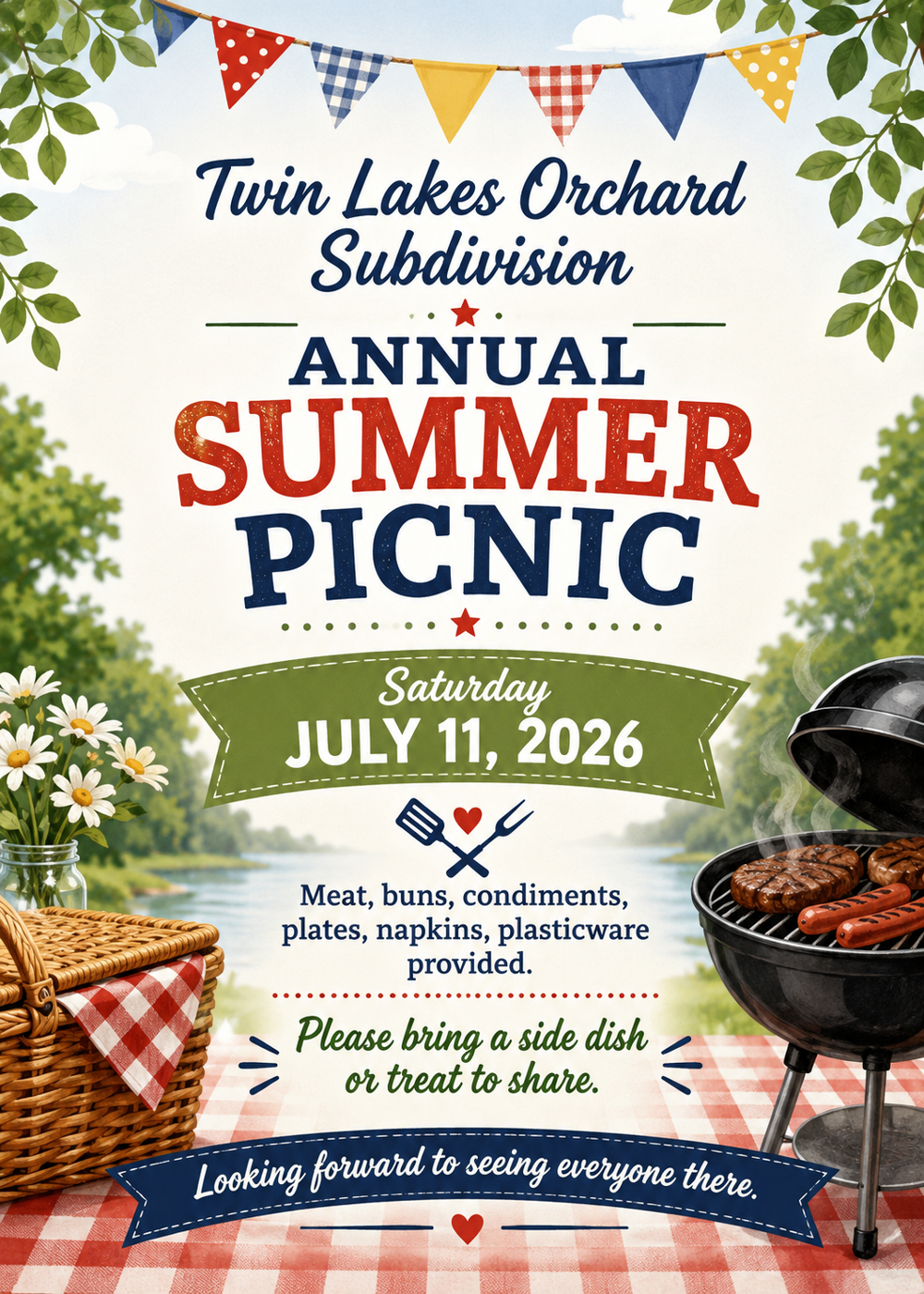 Membership Picnic July 11th 2026 Twin Lakes WI